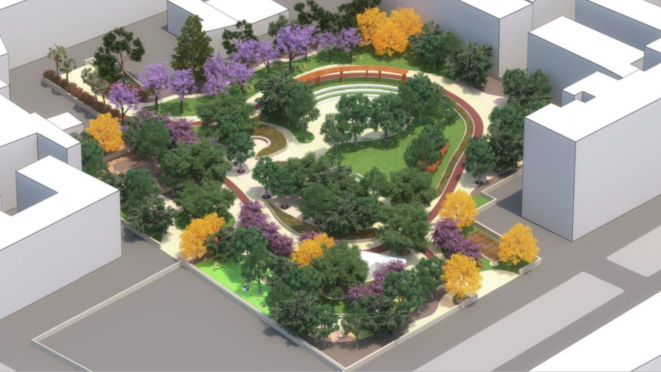 Parco Maria Maugeri (progetto, vista dall'alto)