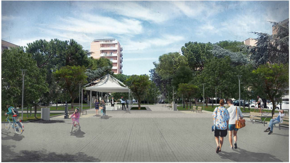 Piazzetta dei Papi (render 1)