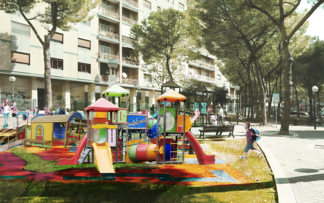 Riqualificazione giardini Chiara Lubich (playground)