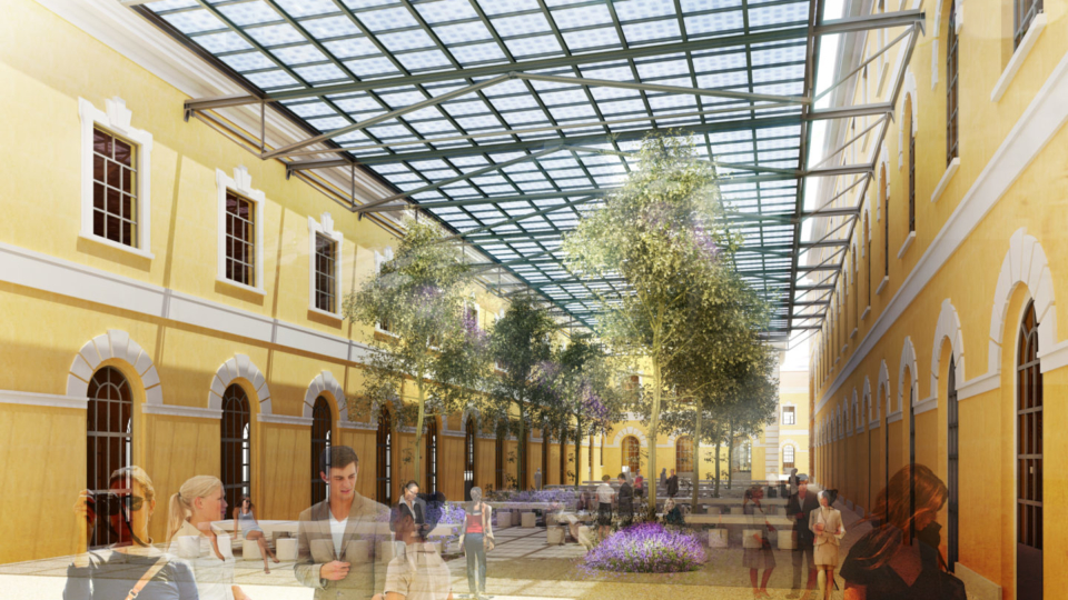 Manifattura Tabacchi (interno, render)