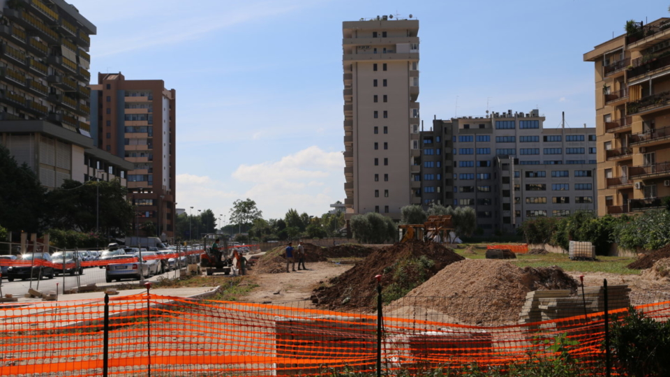 parco via Tridente (cantiere)